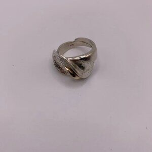 925 sterling silver 2 tone ring size  6.5 /052724-RG0045